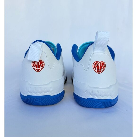 13 MEN'S NIKE JORDAN 1 ONE TAKE 4 WHITE BLUE DO7193-164 BASKETBALL SNEAKERS - Picture 5 of 9